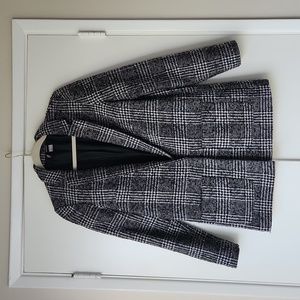 Tweed Plaid Long Blazer